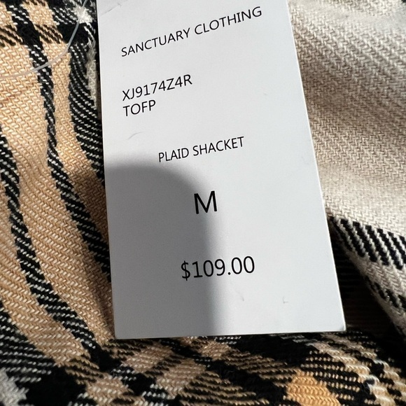 SANCTUARY Shacket / Flannel. Medium - NEW - Picture 8 of 8